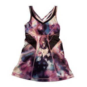 Lululemon Strap It Like its Hot Tank 4 Blooming Pixie Athletic Womens Shelf Bra